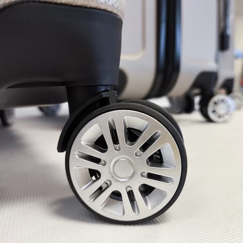 Bavy Cestovní kufr skořepinový 28" Waves Gold beige