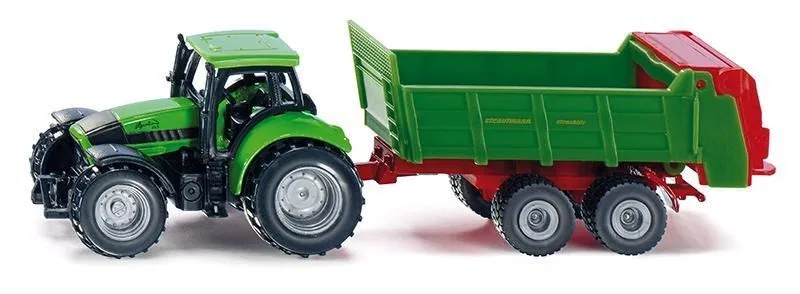 SIKU Blister 1673 - Traktor s univerzální vlečkou