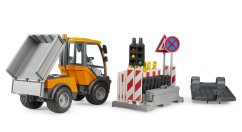 Bruder 2693 VARIO CAR - valník s  přívěsem a značkami