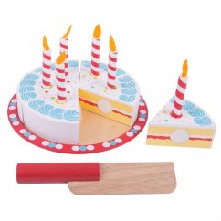 Bigjigs Toys Découpeur de gâteau d'anniversaire