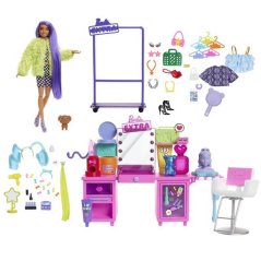 Barbie EXTRA ŠATNÍK S PANENKOU HERNÍ SET