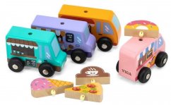 Camiones de comida de madera