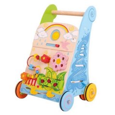 Bigjigs Baby Wooden Active Walker Garden