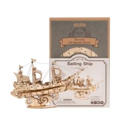 RoboTime puzzle 3D en bois Voilier militaire