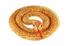 Serpiente de peluche 200 cm naranja-amarillo