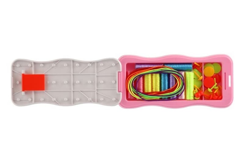 Set creativo Haz tus propias pulseras - telar de punto con accesorios en caja