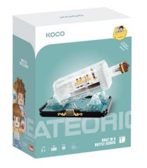 Mini KOCO Titanic în sticlă plastic 918pcs în cutie 14x18x8cm