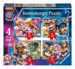 Ravensburger: Puzzle Tlapková patrola ve velkofilmu 4 v 1 Paw Patrol