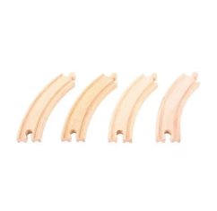 Bigjigs Rail Long Round Rail 17 cm 4 szt.