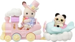 Sylvanian Families - Repülőgép, kisvonat és baba figurák vidámparkban