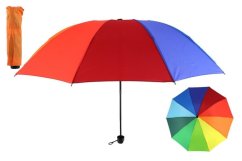 Umbrelă pliabilă colorată 25cm metal/fabric în pungă