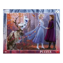 Puzzle planszowe Królestwo Lodu II/Mrożone II 37x29 cm 40 elementów