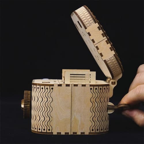 RoboTime 3D Puzzle mécanique en bois Boîte à bijoux