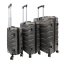 Bavy Cestovní kufr skořepinový Ribs Dark grey - set 3 ks