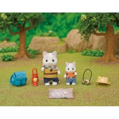 Sylvanian Families Exploration Set - Latte Cat Brother and Baby