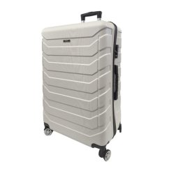 Bavy Valiză de călătorie cu carcasă rigidă 28" Ribs White