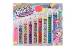 Perles d'enfilage crayons de couleur