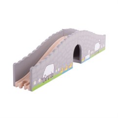 Bigjigs Rail Farm Bridge cu tunel