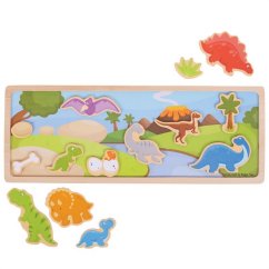 Bigjigs Toys Puzzle magnetico Dinosauri