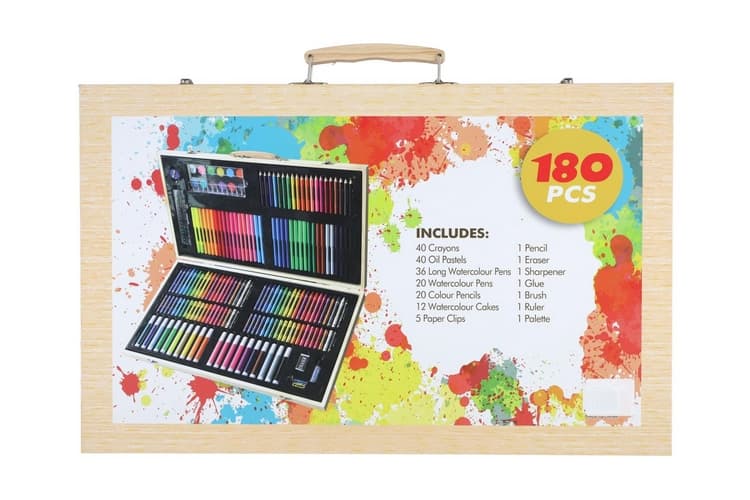Sada na malování 180ks v dřevěném kufříku