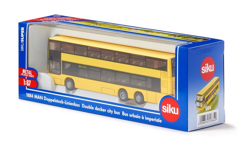 SIKU Super 1884 - piętrowy autobus liniowy MAN, 1:87