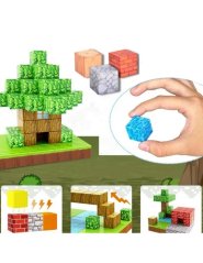 Seturi de construcție magnetice  World of Blocks 108 piese