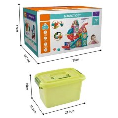 Magnetyczny zestaw konstrukcyjny 72 elementy