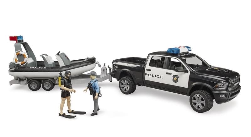 Bruder 2507 RAM Policie s člunem a 2 figurkami