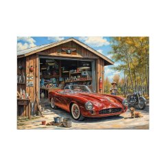 Dino Puzzle Jaguar w garażu 300 xl elementów