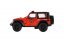 Auto Kinsmart Jeep Wrangler Police 2018 kov/plast 12cm pre spätný chod