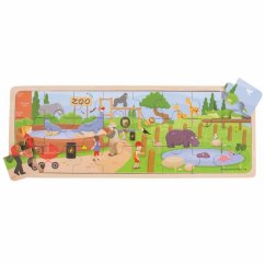 Bigjigs Toys Puzzle di legno Zoo