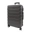 Bavy Cestovní kufr skořepinový 24" Ribs Dark grey