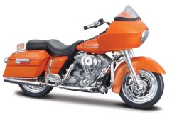 Maisto - HD - Motocicletta - 2002 FLTR Road Glide, arancione metallizzato, scatola blister, 1:18