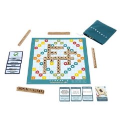Scrabble Ediție din lemn CZ