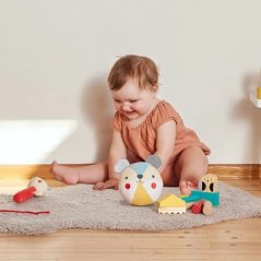 Petit Collage Ourson Hochet