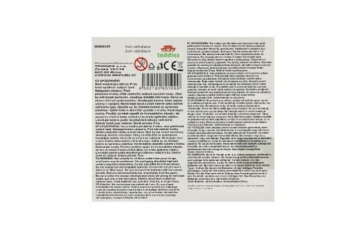 Auto ambulance plast 28cm s lehátkem na setrvačník se světlem se zvukem v krabici