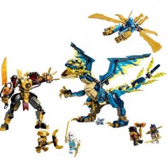 LEGO® NINJAGO® 71796 Le dragon élémentaire contre le robot impératrice