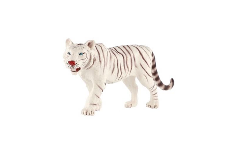 Tigre blanco zooted indio plástico 14cm