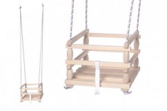 Leagăn din lemn pentru copii 33x30cm capacitate de încărcare 80 kg