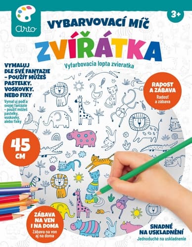 ARTO Vybarvovací míč zvířátka
