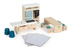 Bucătărie cu mobilier pentru casă de păpuși Small Foot