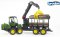 Bruder 2133 Tractor basculant cu 4 bușteni