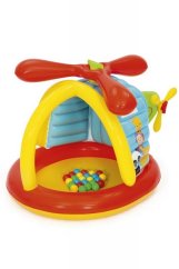 Nafukovací hrací centrum Fisher Price - Helikoptéra s míčky 155x102x91cm
