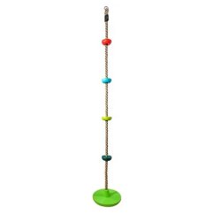 Corde à grimper pour enfants avec disques colorés