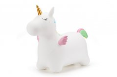 Animal saltarín - unicornio blanco