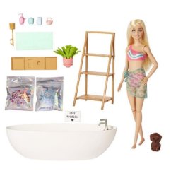 Poupée Barbie® et bain avec confettis de savon - blonde