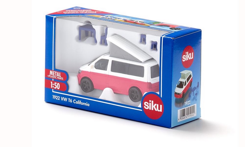 SIKU Super 1922 VW T6 California mozgatható tetővel és tartozékokkal