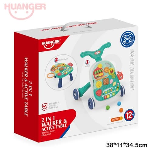 Chodítko/stolek tyrkysové