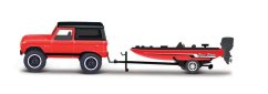 Maisto - Design Tow & Go, remorcă Ford Bronco 1966 cu barcă bass, 1:64