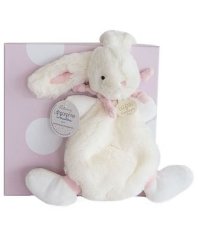 Zestaw upominkowy Doudou - pluszowy królik różowy 26 cm